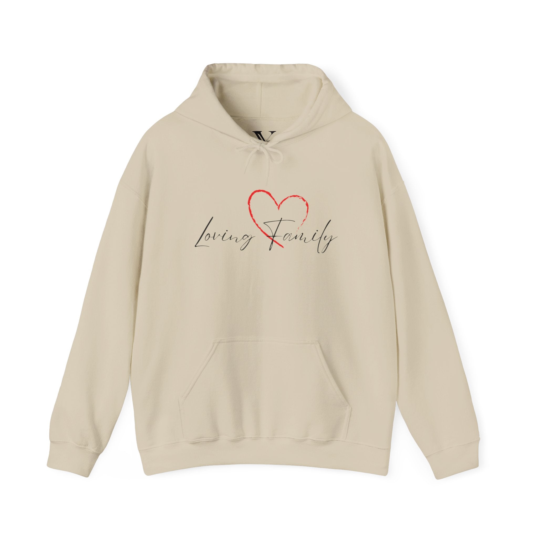 Loving Family Heart Hoodie – Script Scripted Love Family Pullover