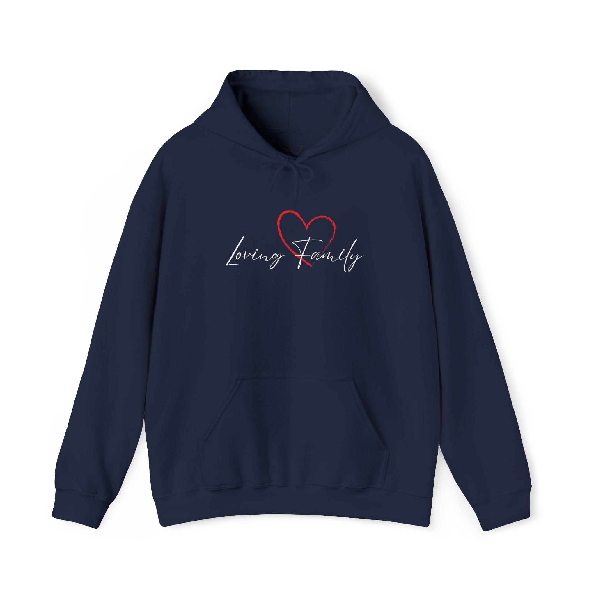 Loving Family Heart Hoodie – Script Scripted Love Family Pullover