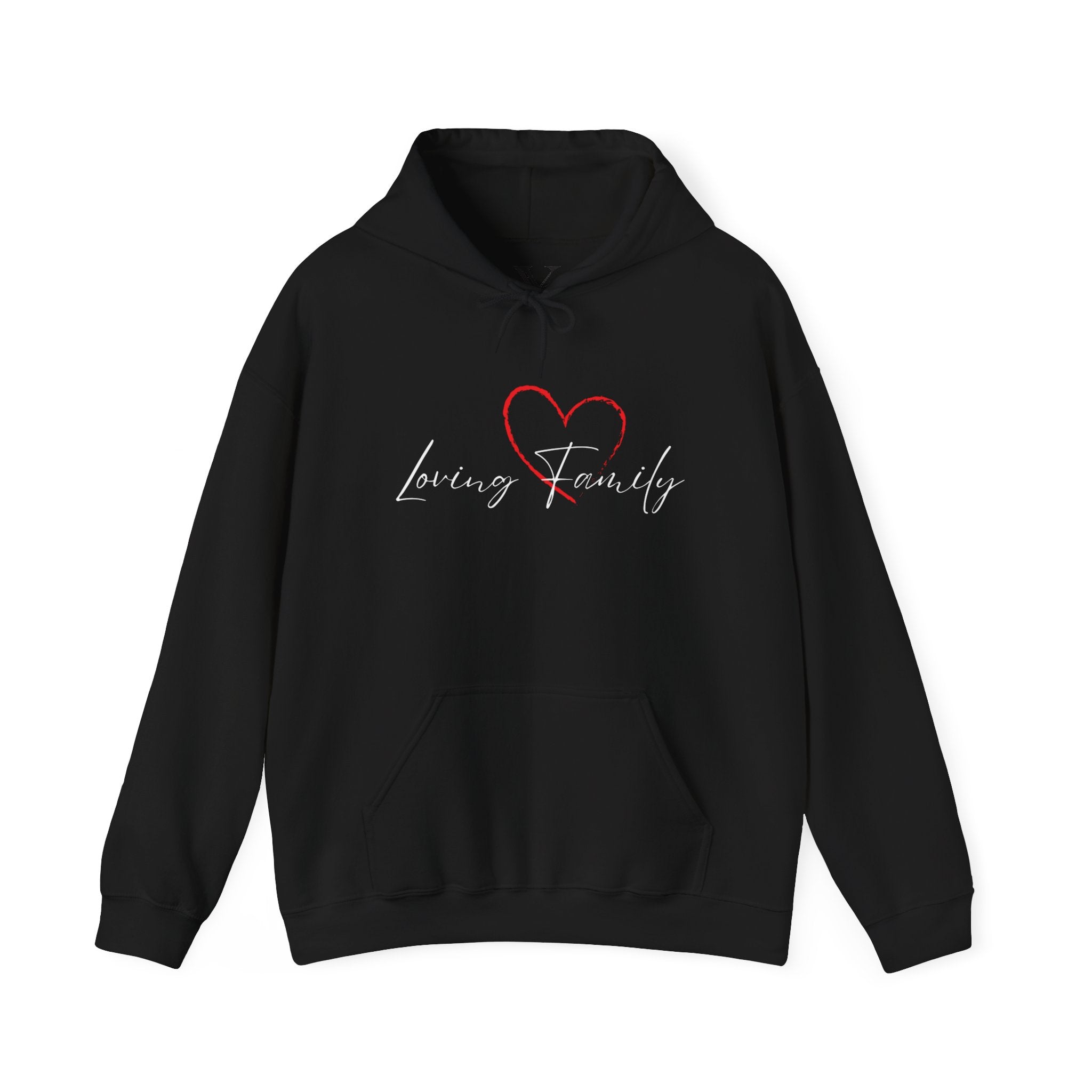Loving Family Heart Hoodie – Script Scripted Love Family Pullover