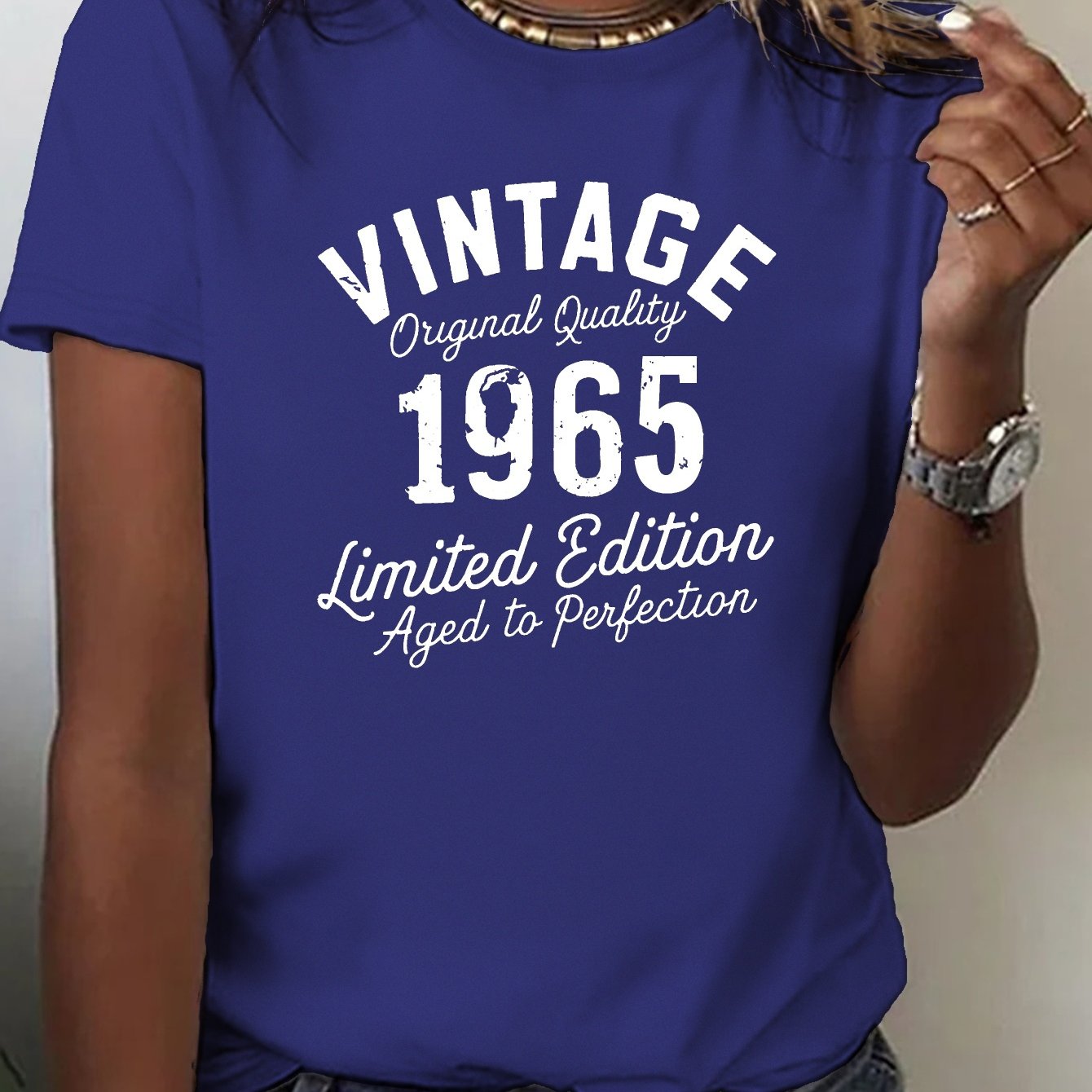 VINTAGE limited edition 1965 pure cotton women's Tshirt comfort fit