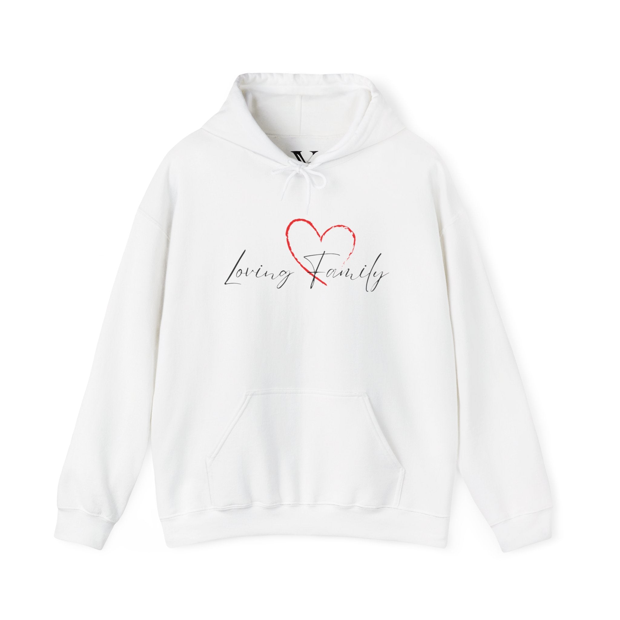 Loving Family Heart Hoodie – Script Scripted Love Family Pullover