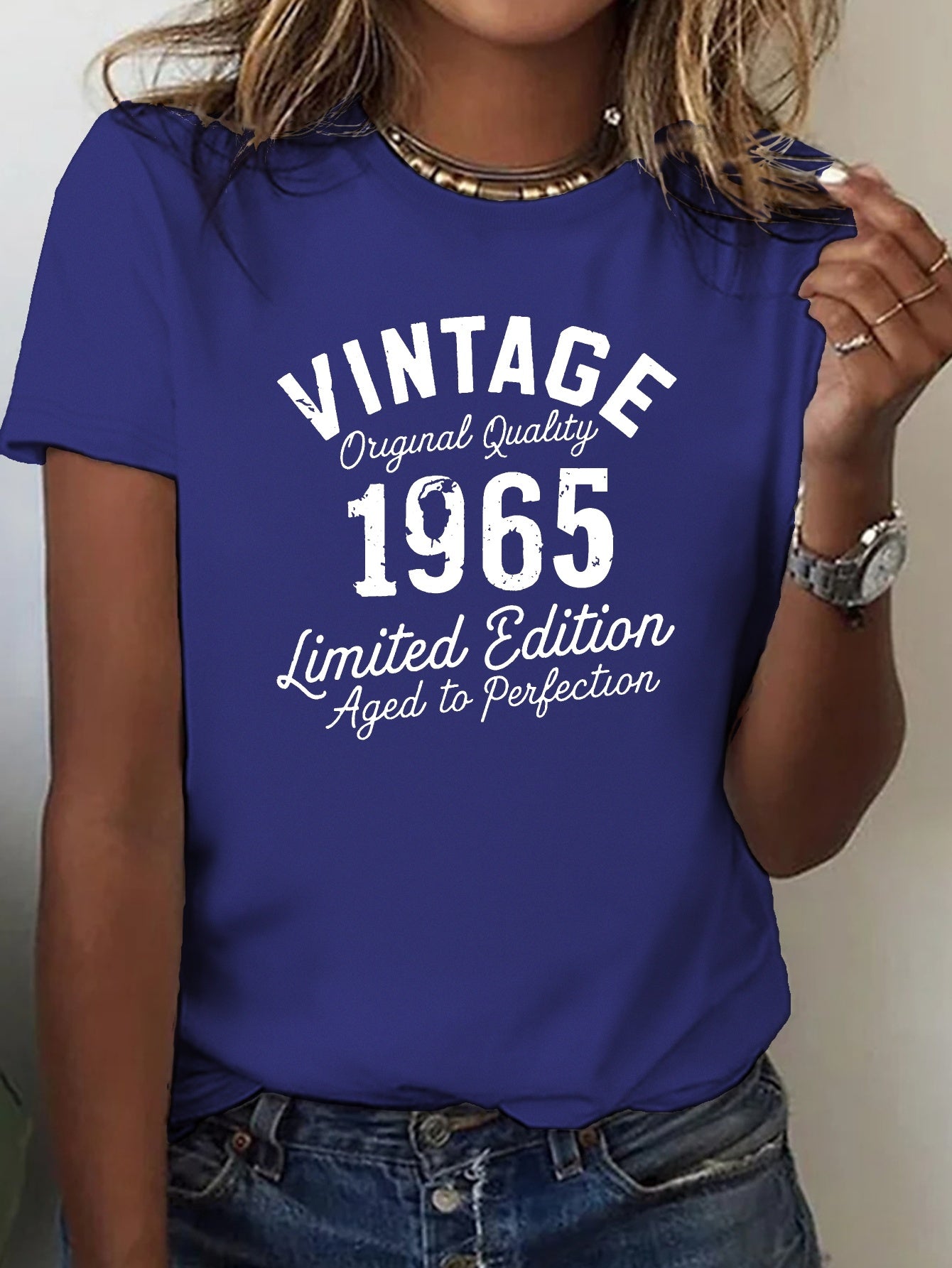VINTAGE limited edition 1965 pure cotton women's Tshirt comfort fit