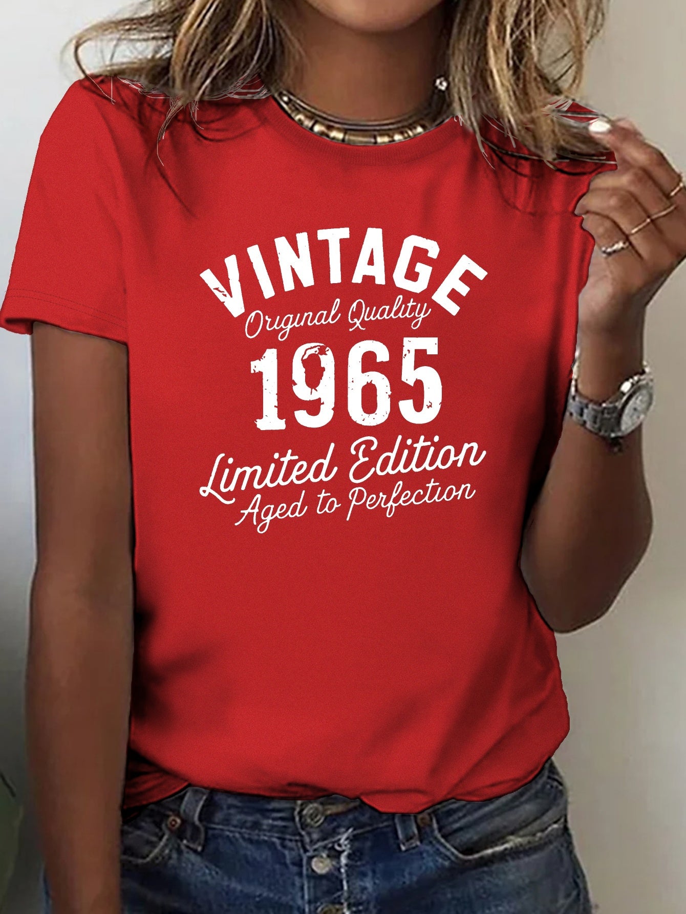 VINTAGE limited edition 1965 pure cotton women's Tshirt comfort fit