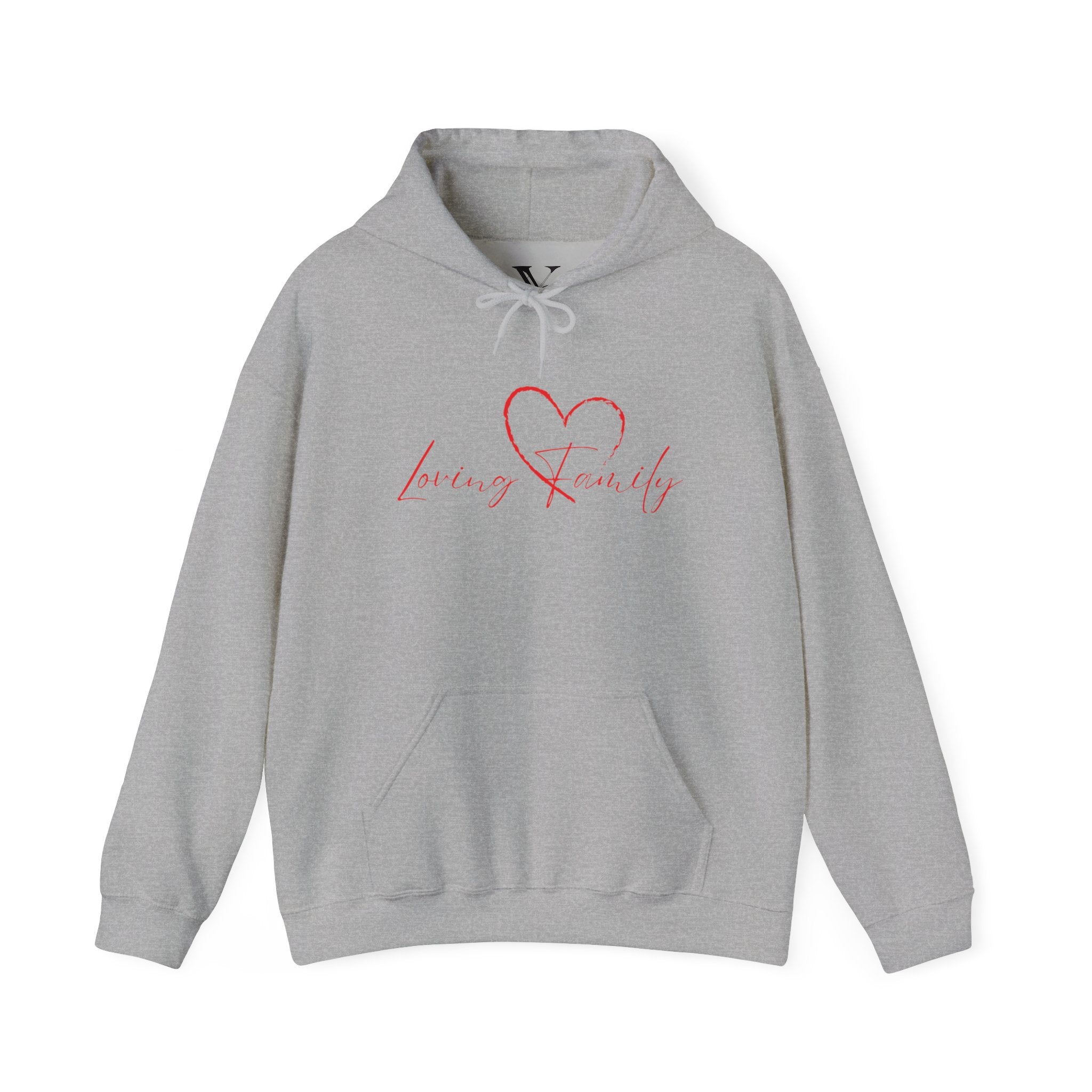 Loving Family Heart Hoodie – Script Scripted Love Family Pullover