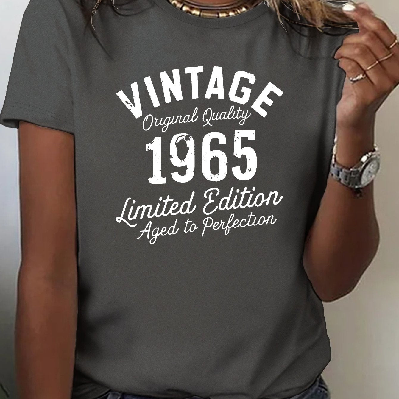 VINTAGE limited edition 1965 pure cotton women's Tshirt comfort fit