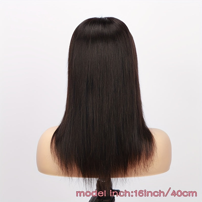Glueless Wigs Human Hair Lace Frontal Wig Brazilian Straight Human Hair Wig HD 4X4 Lace Front Wig Ready To Wear 150% Density