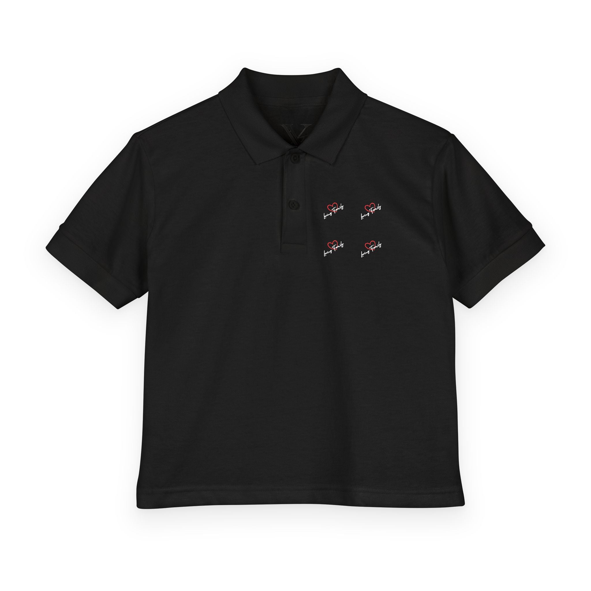 Kids Polo Shirt with Mini Red Truck Embroidery — Youth DryBlend Jersey