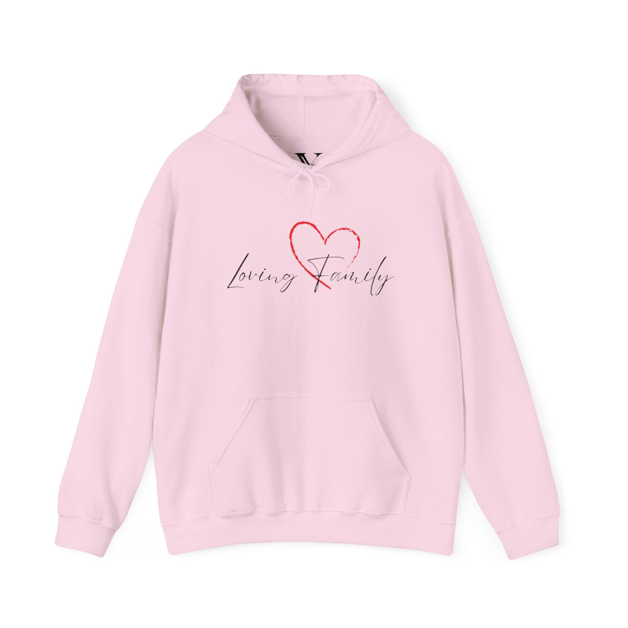Loving Family Heart Hoodie – Script Scripted Love Family Pullover