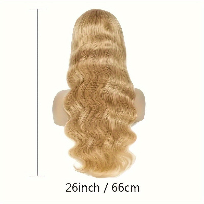 Honey Blonde Human Hair Wig 27# Honey Blonde Wig Highlight Ombre Blonde 13x6 HD Lace Front Wigs Human Hair 13*6 Honey Blonde Lace Front Wig Colored Body Wave Pre Plucked Baby Hair Glueless For Women Daily & Party