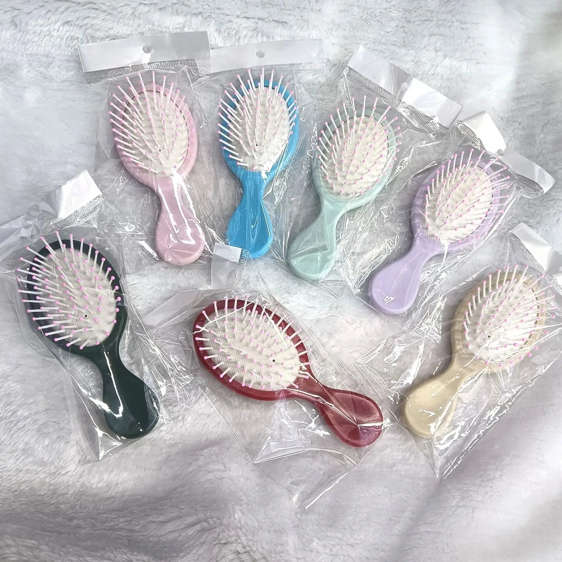 Portable Air Cushion Comb Massage Candy Color Girls Air Cushion Small Comb Mini Cute Cartoon Children Girls Durable Styling Tool