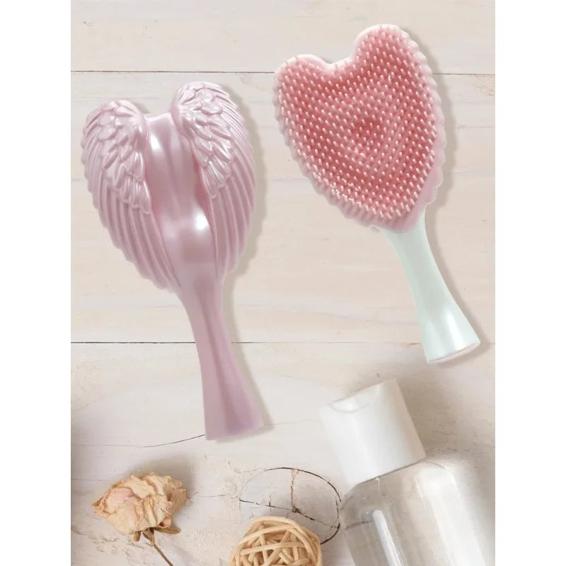Professional Mini Angel Detangling Tangle Hairbrush Comb Anti-static Hair Brush Women Massage Combs For Salon Hairdressing Tools