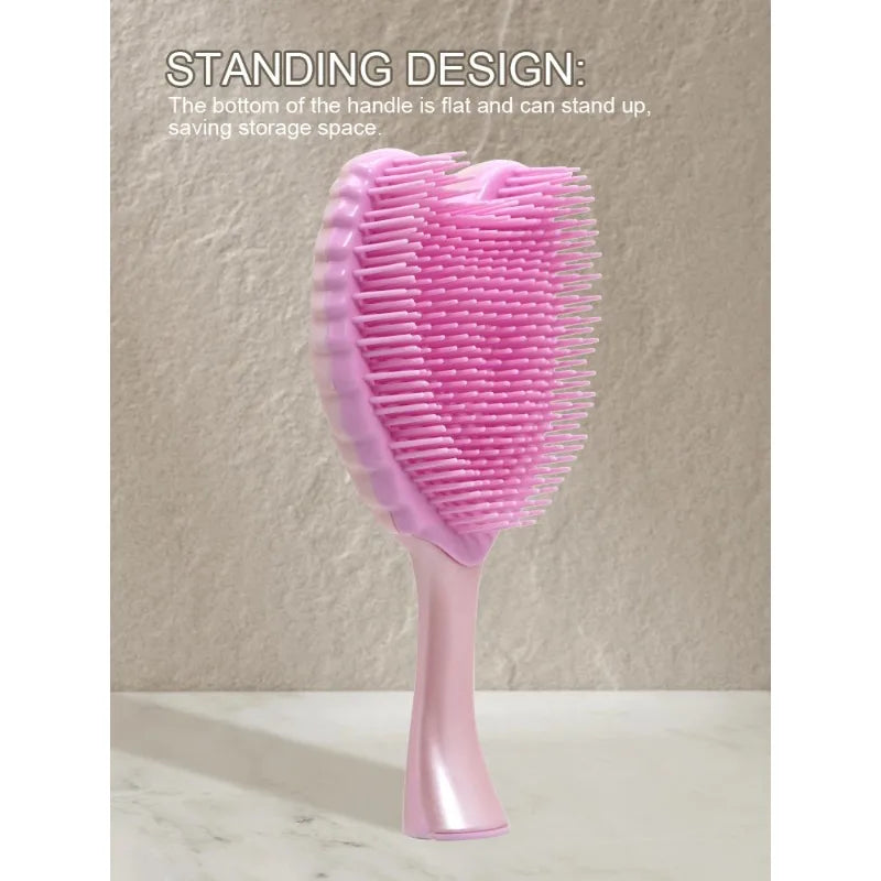 Professional Mini Angel Detangling Tangle Hairbrush Comb Anti-static Hair Brush Women Massage Combs For Salon Hairdressing Tools