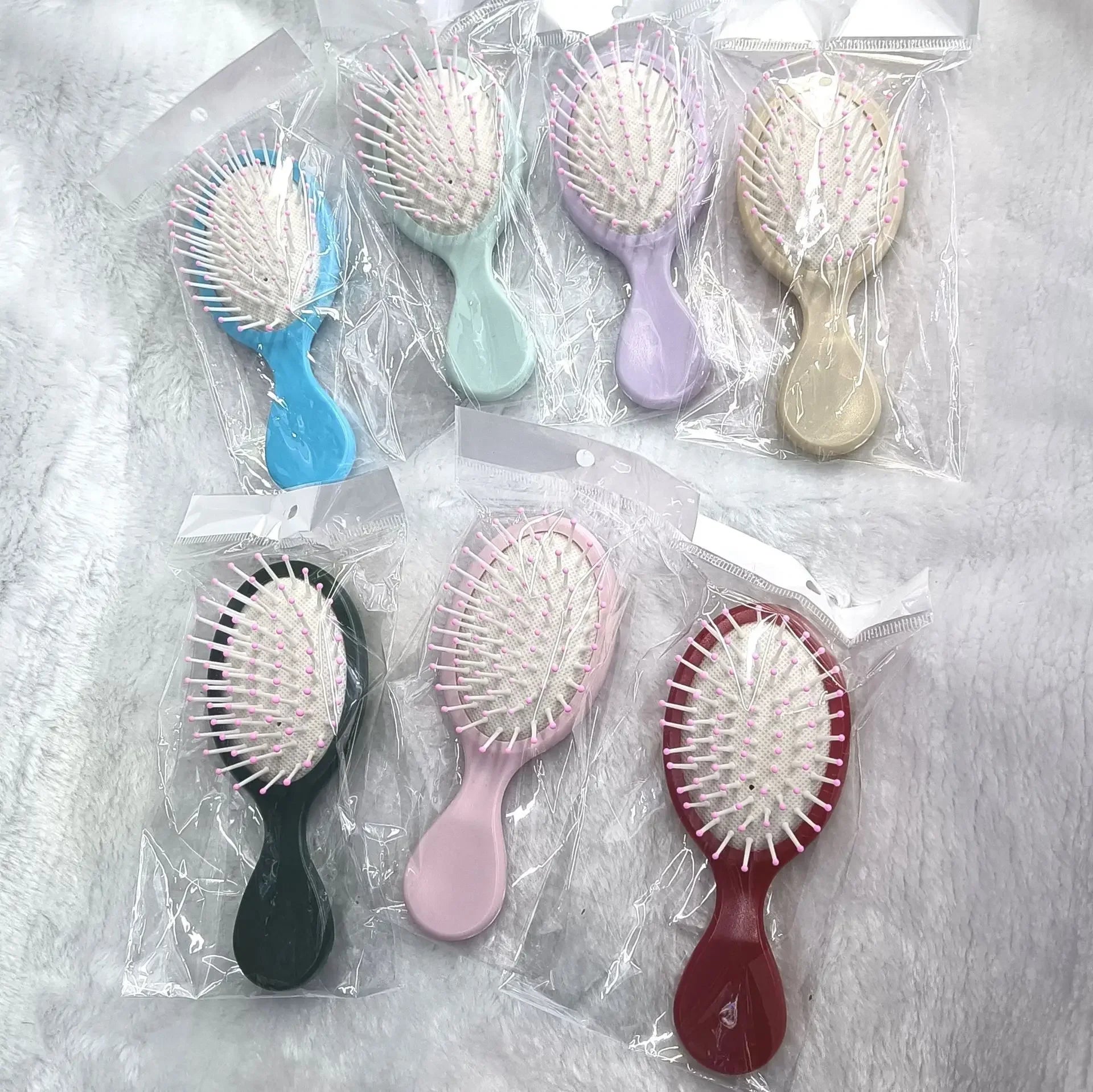 Portable Air Cushion Comb Massage Candy Color Girls Air Cushion Small Comb Mini Cute Cartoon Children Girls Durable Styling Tool