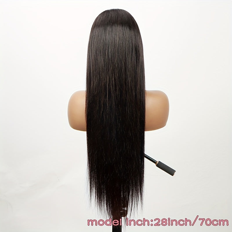 Glueless Wigs Human Hair Lace Frontal Wig Brazilian Straight Human Hair Wig HD 4X4 Lace Front Wig Ready To Wear 150% Density