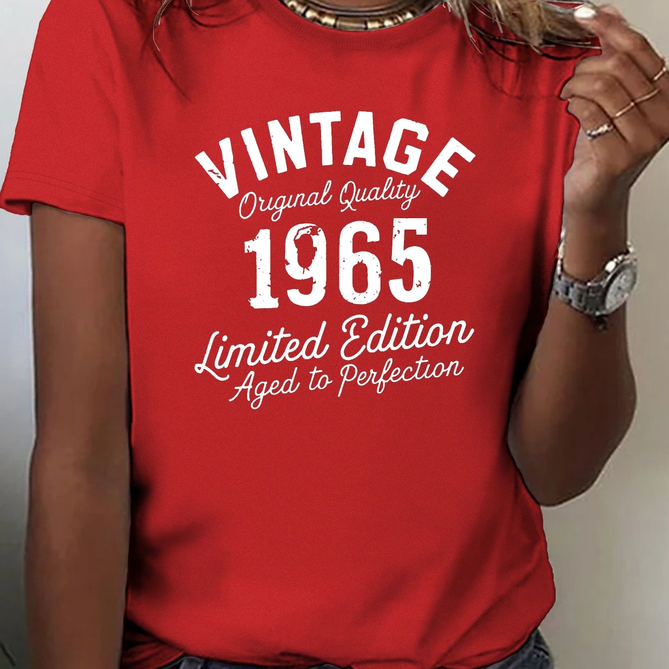 VINTAGE limited edition 1965 pure cotton women's Tshirt comfort fit