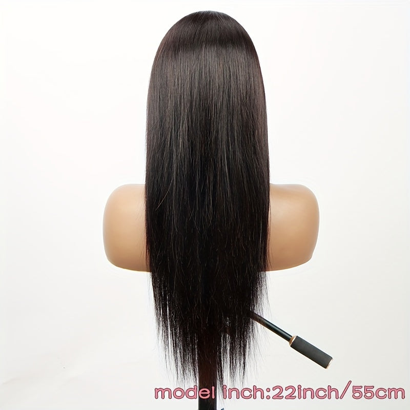 Glueless Wigs Human Hair Lace Frontal Wig Brazilian Straight Human Hair Wig HD 4X4 Lace Front Wig Ready To Wear 150% Density